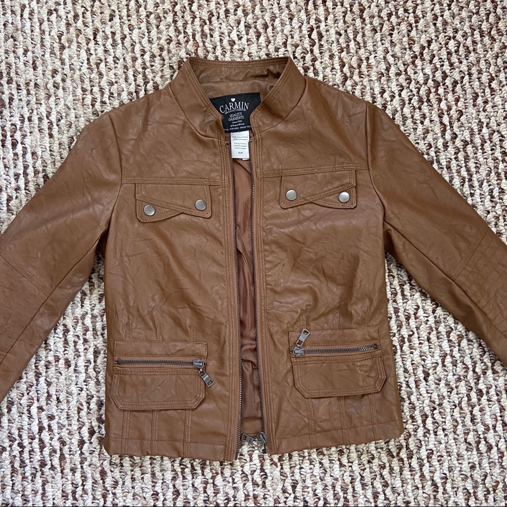 Carmin Faux Leather Jacket